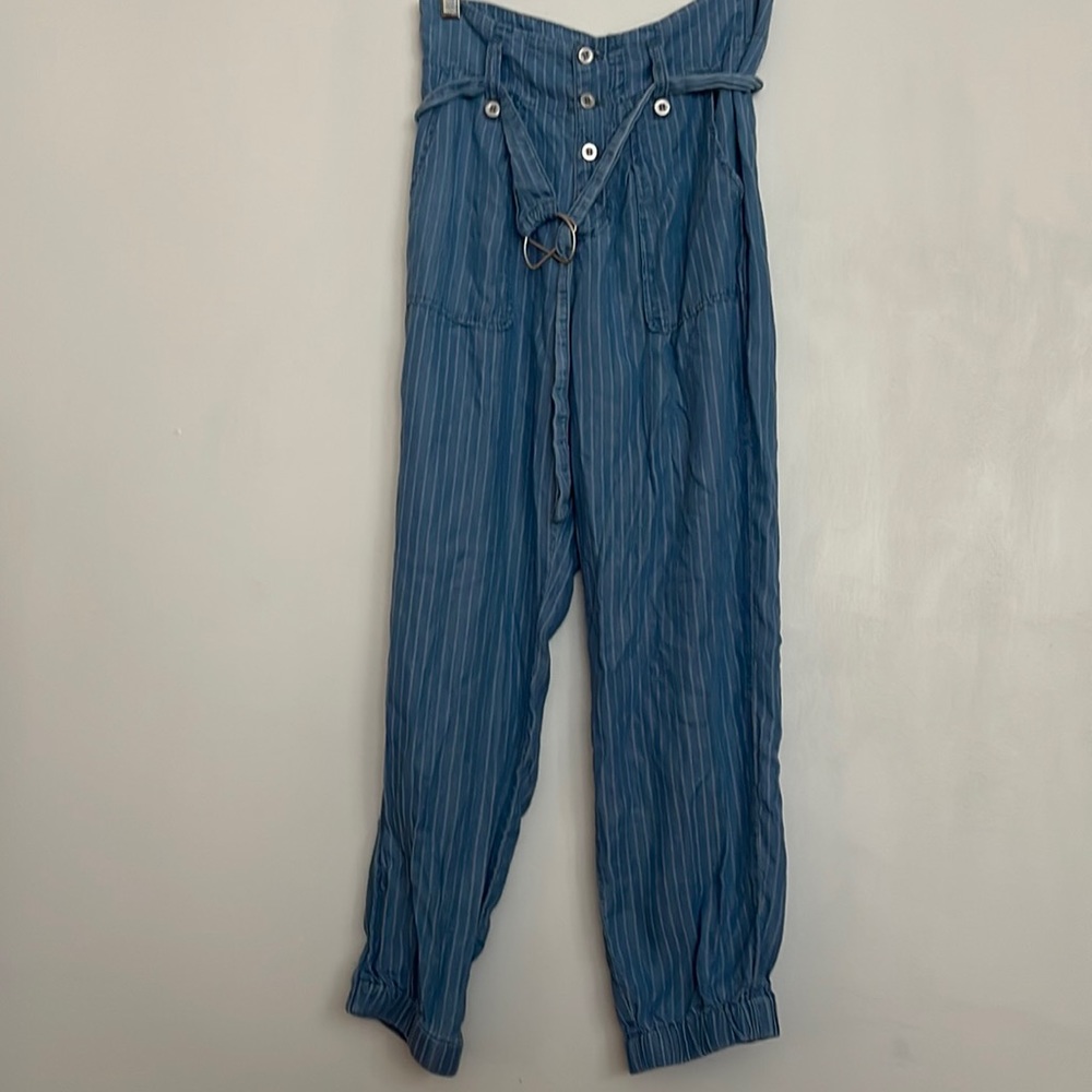 Indigo Rein Chambray colored pants. 100% tencel